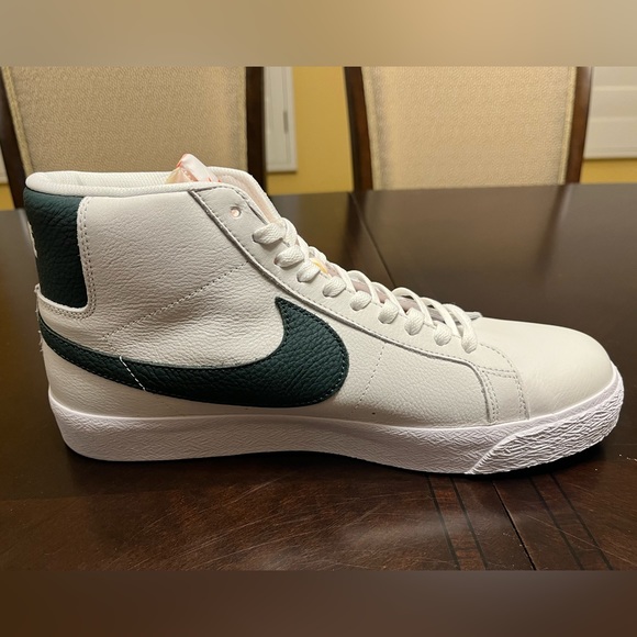 New Nike Blazer Mid ISO SB White Green Sneaker Shoes Size US 11 - Picture 9 of 14